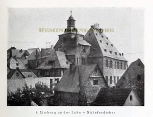 German Limburg an der Lahn - Schieferdacher © 1921 Reprint vintage Picture - Picture 1 of 1