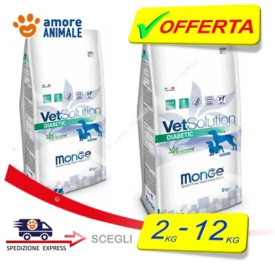 Monge VetSolution DIABETIC 2 / 12 kg per CANI controllo l'apporto di glucosio