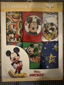 Pantalones de entrenamiento 3T para niños 6 piezas Disney Mickey Mouse ropa interior calzoncillos nuevos en caja - Imagen 1 de 2