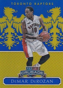 DEMAR DEROZAN 2014-15 PANINI CRUSADE BLUE PRIZM SP /149