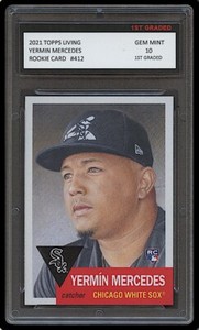 YERMIN MERCEDES 2021 TOPPS LIVING SET 1ST GRADED 10 ROOKIE CARD RC MLB WHITE SOX