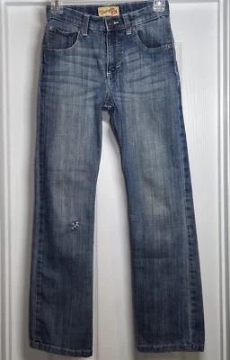 Jeans Wrangler 20X Niños 12 Ajustados Juveniles Vintage Bootcut Glasgow Lavado Oscuro Western Foto 1 de 4