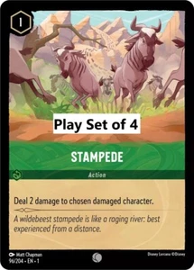Stampede 96/204. ❇️Play set of 4❇️ Lorcana The First Chapter - Foto 1 di 1