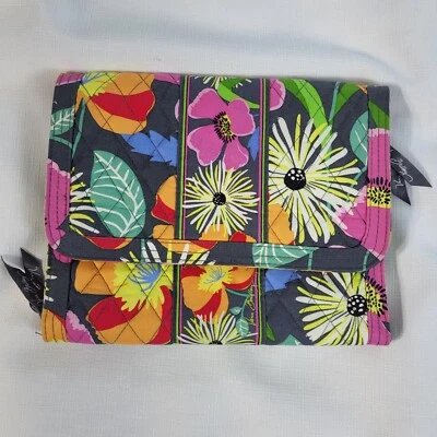 Vera Bradley Jazzy Blooms Joias Pano Folio Estojo de Viagem Design Floral - Imagem 1 de 4
