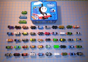 Thomas The Train Railway Trains Vehicles Collection - Lot of 50 & Metal Lunchbox - Picture 1 of 15