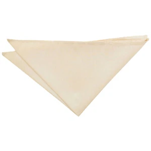 Pañuelo Beige Pañuelo Bolsillo Cuadrado Sólido Liso Shantung Formal Informal por DQT - Imagen 1 de 1