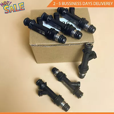 SET OF 6 FUEL INJECTORS FOR DELPHI 2001-2005 BUICK LESABRE 3.8L V6 # 25323972 - Image 1 of 4