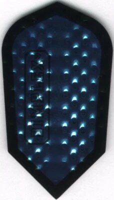 TON JUNKIE DARTS Slim Blue and Black Dimplex Dart Flights: 3 per set