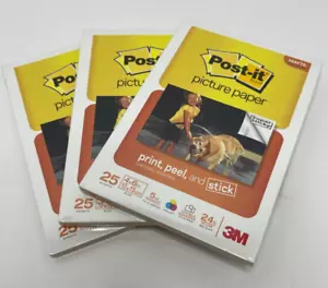POST-IT Print Peel & Stick 4x6 Matte Picture Paper 75 Sheets Total-NEW - Picture 1 of 3