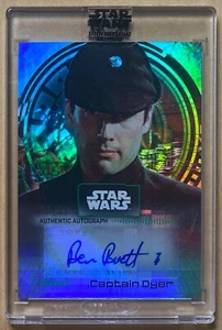 2022 Topps Star Wars Signature Ben Burtt Captain Dyer Auto grün parallel #08/25 - Bild 1 von 2