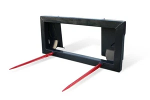 Ballengabel Ballenspieß Frontladergabel 120 cm mit Skid Steer Aufnahme - Bild 1 von 5