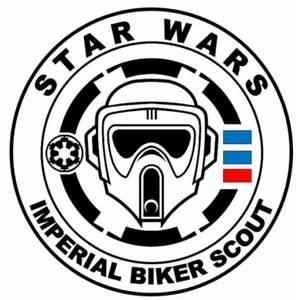 Star Wars Imperial Biker Scout 2" Stormtrooper Decal Sticker - Picture 1 of 1