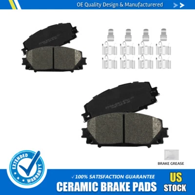 Front Ceramic Brake Pads for 2006-2017 2018 Toyota Yaris Prius C Lexus CT200h - Image 1 of 4