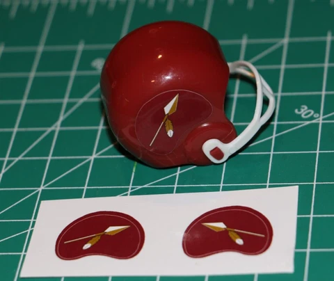1965 - 1969 Washington Redskins Custom Football Gumball Helmet and Diecut Decals Cover