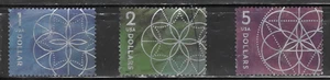 USA used OFF Paper of 2024Floral Geometry(Used set of 3) $1, $2, $5, VFNH - Picture 1 of 1