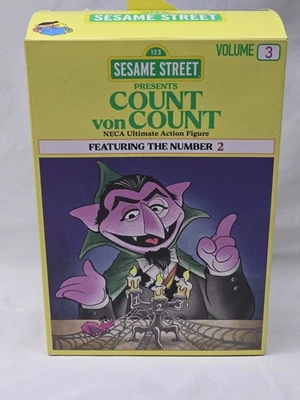 Figura de acción NECA Sesame Street COUNT VON COUNT Ultimate - TOTALMENTE NUEVA en caja Foto 1 de 4