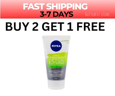 ⭐FAST SHIPPING⭐BUY 2 GET 1 FREE ⭐  Nivea Urban Detox 150ml- Clay cleanser Gel - Image 1 of 2