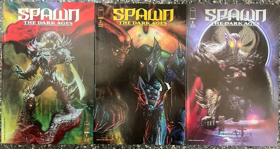 Image Comics Spawn The Dark Ages #1 , 2 & 4 1999 Three Issue Set  NM - Image 1 of 1
