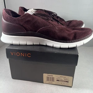 Vionic neu im Karton Damen-Sneaker burgunderrot Wildleder Fresh Taylor Komfort Größe 12 M - Bild 1 von 13