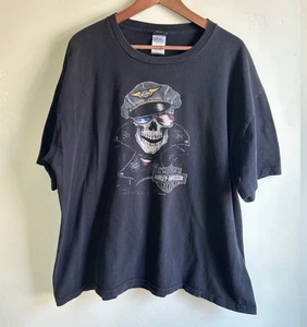 Harley Davidson RK Stratman Shirt Black 2XL USA Reaper Skeleton wildhorse oregon - Picture 1 of 14