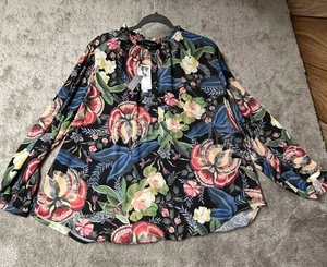 Blusa/Camisa/Top/Túnica Pullover Mujer Premise Talla 1X Multicolor Floral Nueva con Etiquetas $68 - Imagen 1 de 8