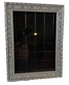Vintage Ornate Resin Silver Frame with Floral Detail, for 7 x 4.75 Photo - Picture 1 of 8