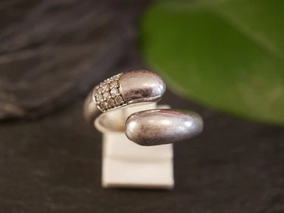 Toller 925 Sterling Silber Ring Funkelnde Zirkonia Markenschmuck Esprit Offen - Bild 1 von 4
