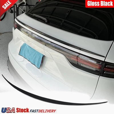 Fit For Porsche Cayenne 2018-2022 Gloss Black Rear Middle Trunk Spoiler Wing Lip - Image 1 of 4