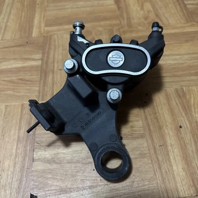Pinza de disco de freno de pie trasero Harley Sportster 883 y 1200 2014-2022 con soporte Foto 1 de 4