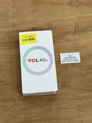 NEW SEALED TCL 40 SE 128GB DARK GRAY 4G DUAL SIM UNLOCKED SMARTPHONE - UK MODEL - Image 1 of 4