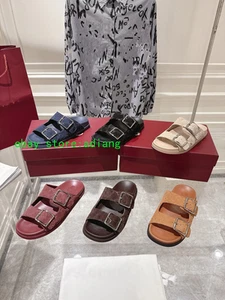 Embossing suede women men Hot sales flats slipper high quality 2025 summer 36-46 - Picture 1 of 2