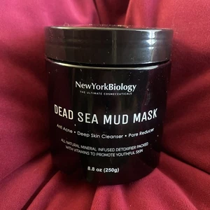 NEW YORK BIOLOGY Dead Sea Mud Mask 250g - Anti-Acne/ Deep Cleanse/ Pore Reducer - Picture 1 of 3