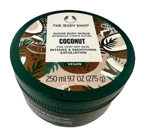 THE BODY SHOP Coconut Sugar Body Scrub 250 ml 9.7 oz 275 g Vegan NEW - Picture 1 of 2