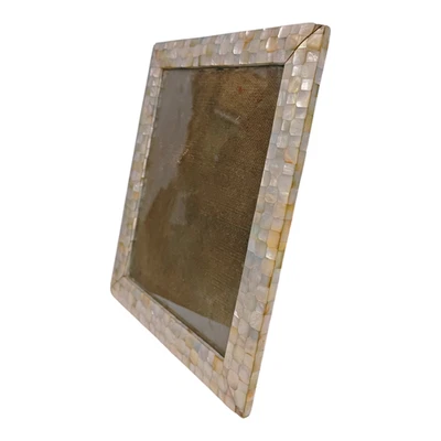 Antiguo marco de fotos de pared antiguo hecho a mano de madera en relieve hueso de camello Foto 1 de 4