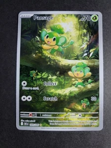 Pansage 089/086 Illustration Rare Pokemon Black Bolt - Picture 1 of 2