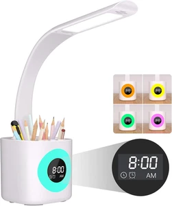 Lampada Da Scrivania a LED per Bambini Con Luce Notturna Multicolore RGB,4 Tempe - Foto 1 di 12