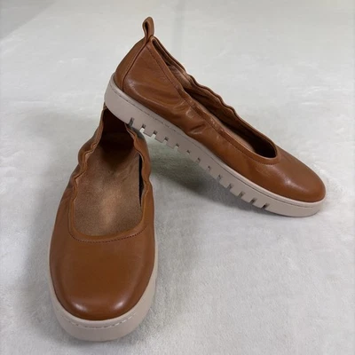 Vionic Uptown Ballet Shoes Womens Size 9 Brown Slip On Comfort Loafer Office - Image 1 of 4