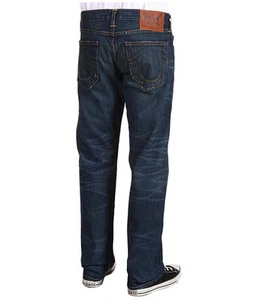 NEW True Religion Jeans Men Bobby Phoenix Dark Blue Straight Leg Denims 33 x 34 - Picture 1 of 6