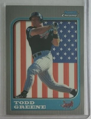 1997 Bowman Chrome International #191 Todd Greene Anaheim Angels Baseball Card  - Image 1 of 2