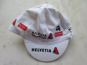 Casquette cycliste HELVETIA LA SUISSE vintage 1989 1990 1991 cap hat berretto - Imagen 1 de 3