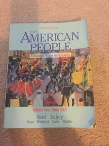 The American People Creating A Nation And A Society Text Book - Picture 1 of 6
