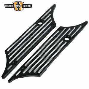 Black Billet Hard Saddlebag Latches Covers Fit For Harley Touring 1993-2013 - Bild 1 von 6