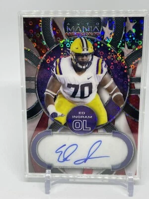 2022 WildCard Auto Mania American Flag CircleSparkle Ed Ingram RC AUTO 5/5 (940) - Image 1 of 4