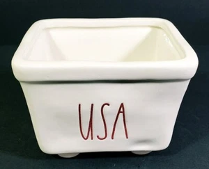 USA Dish 4.25" x 3.5" x 3" Decorative Only Ceramic 2008 Rae Dunn by Magenta NWT - Picture 1 of 8