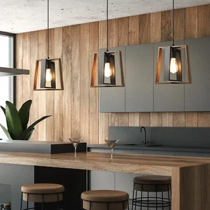 EDISHINE Pendant Lights for Kitchen Island, Farmhouse Hanging Light Fixture, - Picture 1 of 10