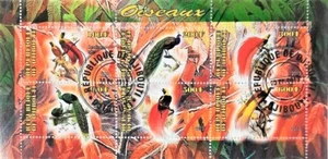 161. DJIBOUTI 2013 USED STAMP S/S BIRDS . - Picture 1 of 1