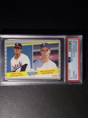 1989 FLEER PROSPECTS #650 HALL/ROCHFORD PSA 10 FRESH GRADE! - Image 1 of 2