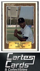 Steve Pegues 1990 ProCards #1282  London Tigers