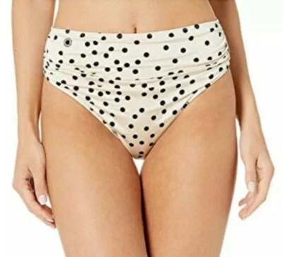 Parte inferior de bikini Stella McCartney crema a lunares para mujer talla M L30307 Foto 1 de 4