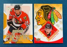 2008-09 UD MVP First Line Phenoms #FL5 2009-10 UD FF10 Jonathan Toews Blackhawks